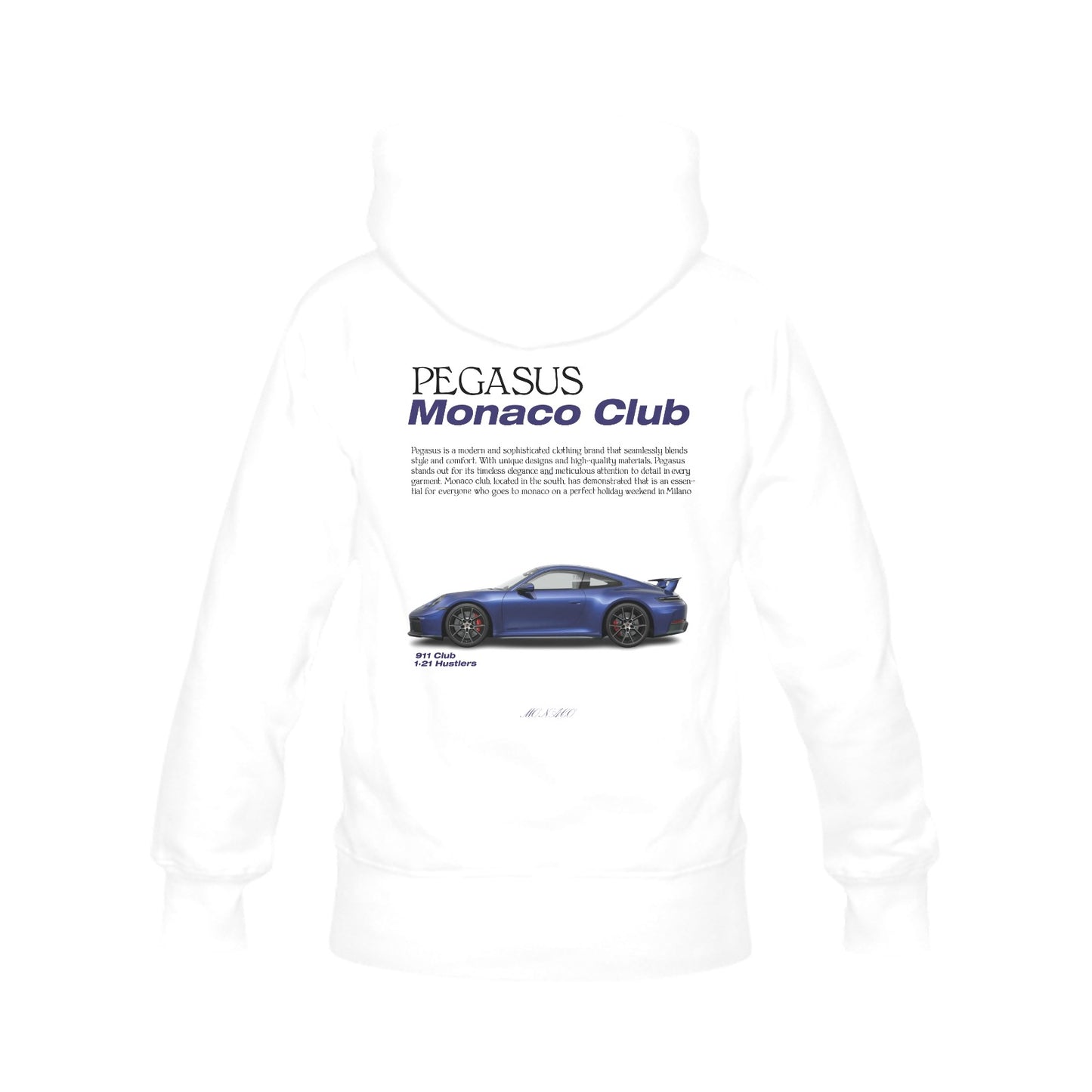 blue porsche hoodie (new design)